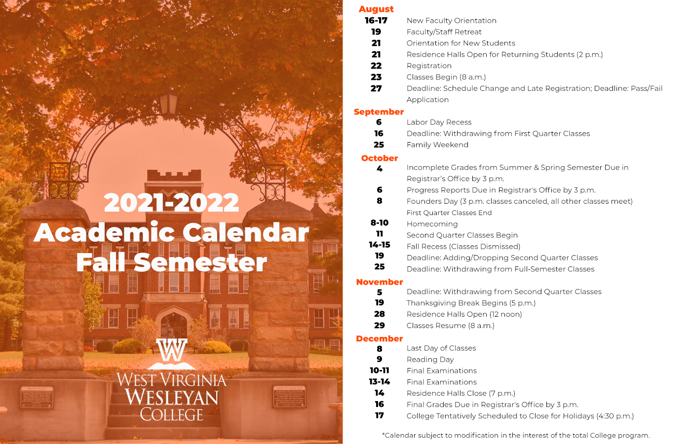 Wvu 2022 2023 Academic Calendar